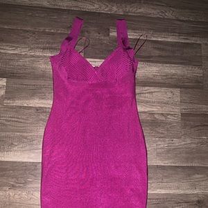 Purple bandage dress